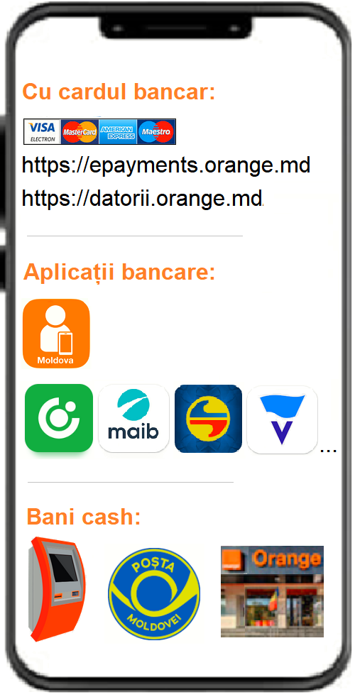 achitare servicii numar mobil Orange